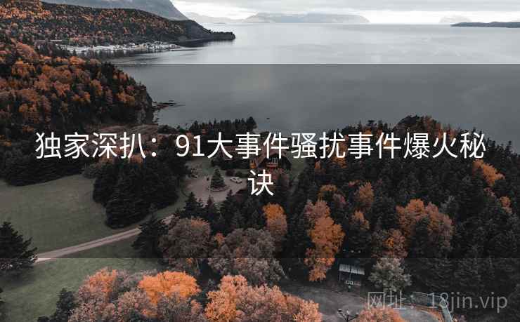 独家深扒：91大事件骚扰事件爆火秘诀