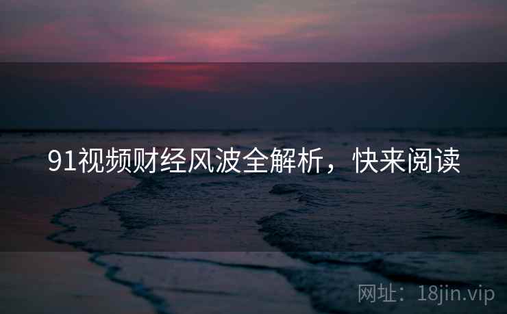 91视频财经风波全解析，快来阅读