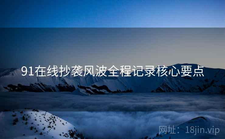 91在线抄袭风波全程记录核心要点