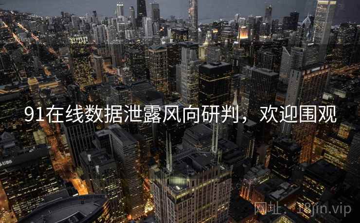 91在线数据泄露风向研判，欢迎围观